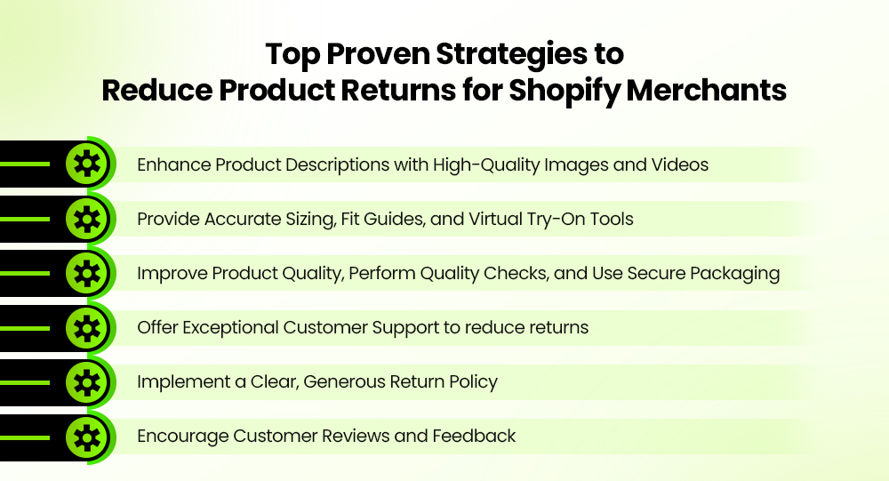 Proven strategies to reduce product returns in ecommerce