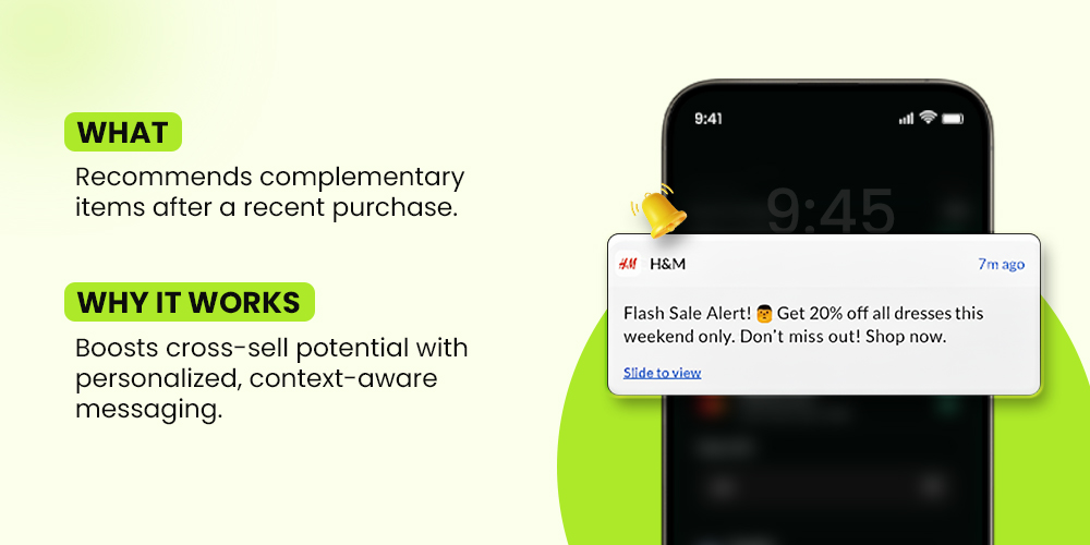 Mobile Push Notification Example - H&M