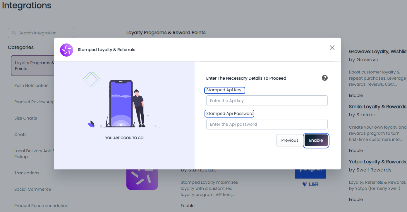 Install Stamped Loyalty & Referrals