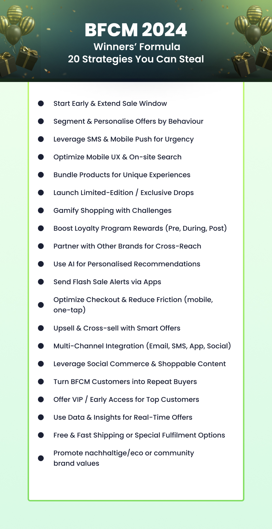 BFCM strategies BFCM strategies