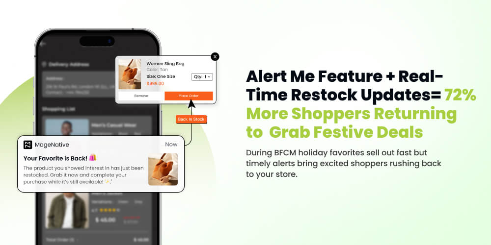 Shopify mobile app feature for bfcm