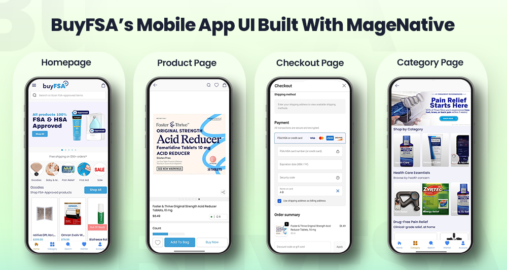 BuyFSA Mobile App Built By MageNative - Client BFCM sales success Story