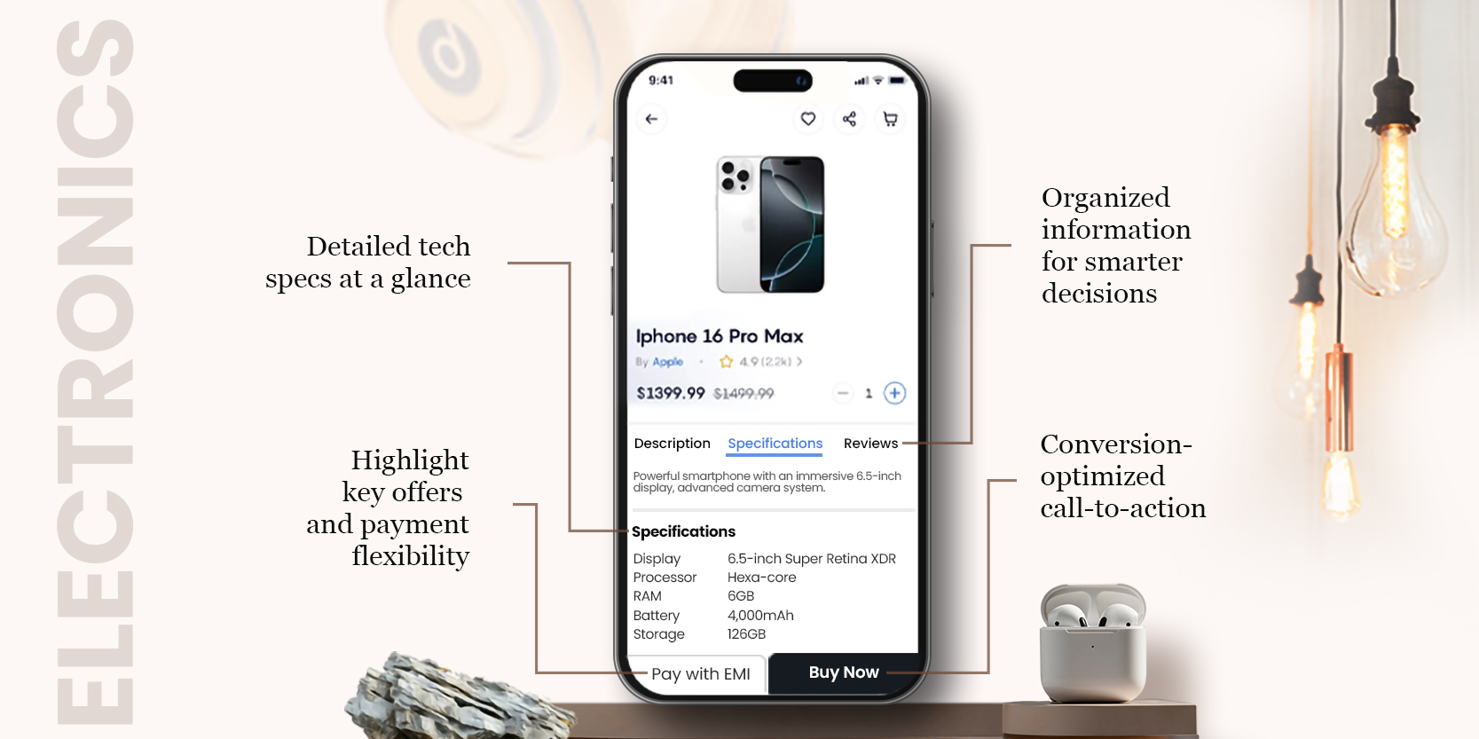 Mobile App Theme - Electronics Brand