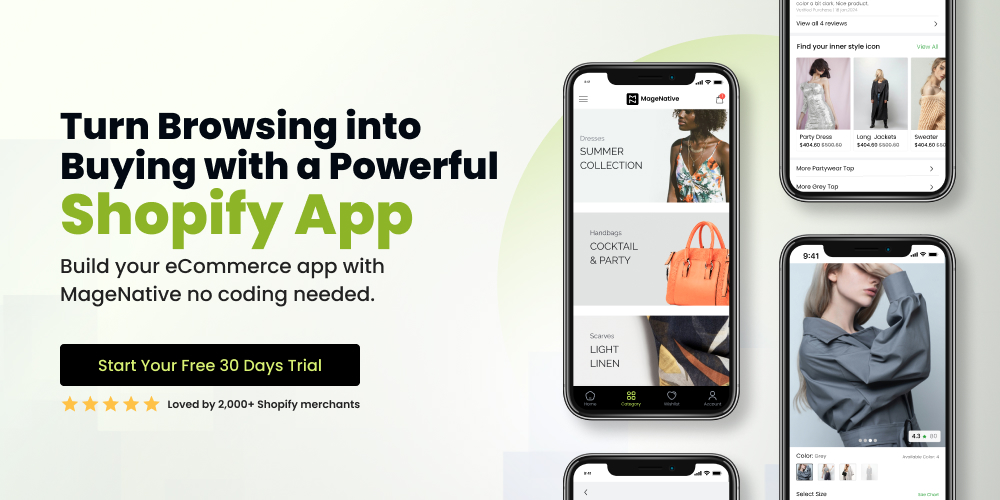 MageNative CTA - Ecommerce Mobile App Development using MageNative App Builder