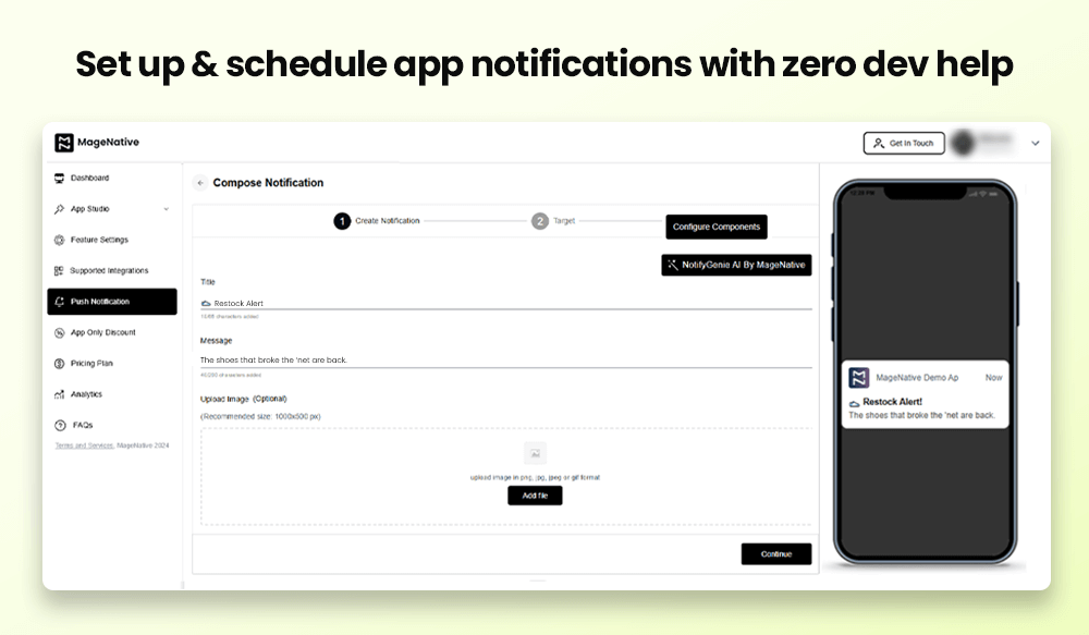 Craft personalized push notification
